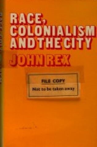 Cover of Race, Colonialism and the City
