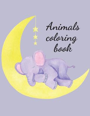 Book cover for Animals coloring book