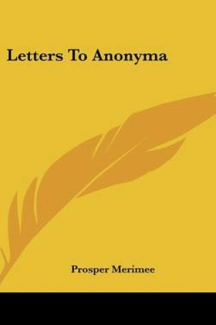 Cover of Letters to Anonyma