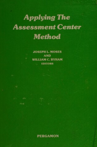 Cover of Applying the Assessment Centre Method