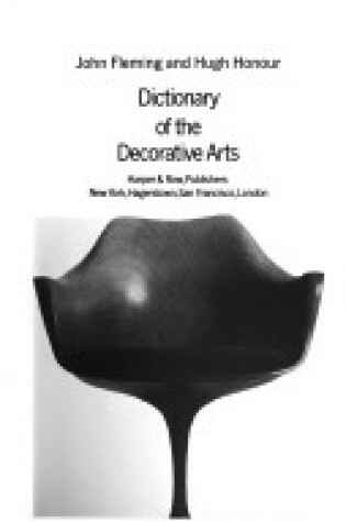 Cover of Dictionary of the Decorative Arts