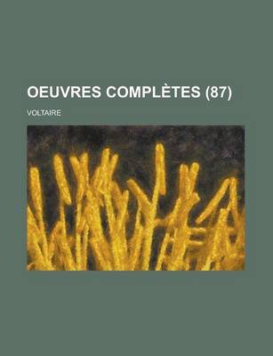 Book cover for Oeuvres Completes (87 )