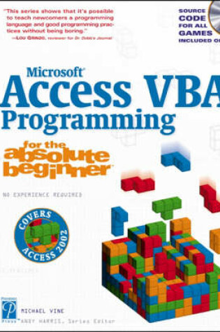 Cover of Access VBA Programming for the Absolute Beginner