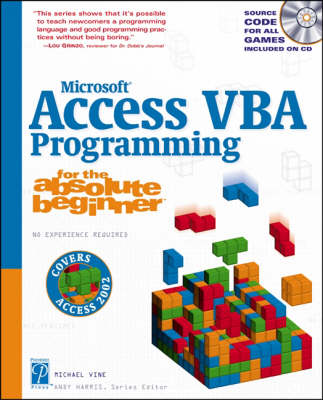 Book cover for Access VBA Programming for the Absolute Beginner