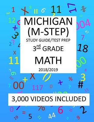 Book cover for 3rd Grade MICHIGAN M-STEP, 2019 MATH, Test Prep