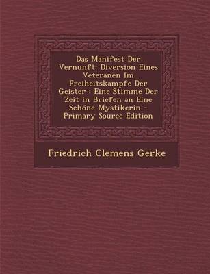 Book cover for Das Manifest Der Vernunft