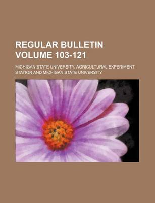 Book cover for Regular Bulletin Volume 103-121