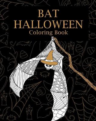 Book cover for Bat Halloween Coloring Book