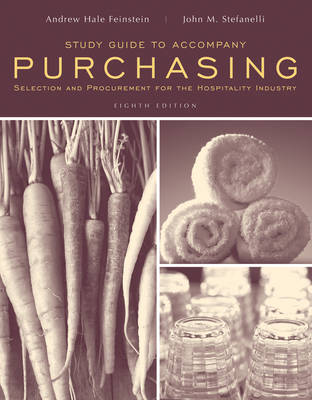 Book cover for Study Guide to accompany Purchasing: Selection and Procurment for the Hospitality Industry, 8e