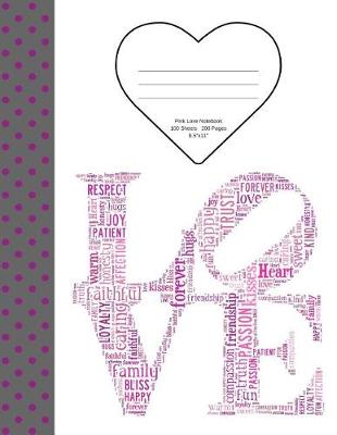 Book cover for Pink Love Notebook