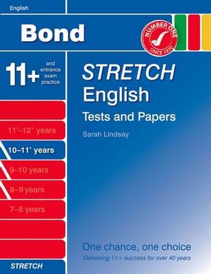 Cover of Bond Stretch English Tests and Papers 10-11+ Years