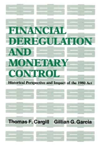 Cover of Financial Deregulation and Monetary Control