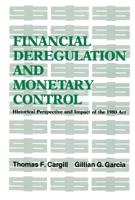 Book cover for Financial Deregulation and Monetary Control