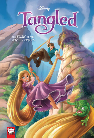 Book cover for Disney Tangled: The Story of the Movie in Comics