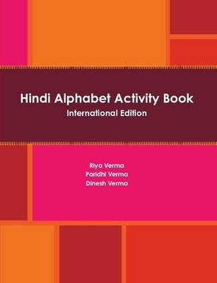 Book cover for Hindi Alphabet Activity Book International Edition