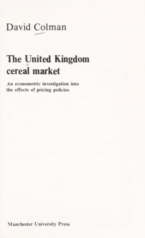 Book cover for United Kingdom Cereal Market