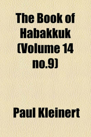 Cover of The Book of Habakkuk (Volume 14 No.9)