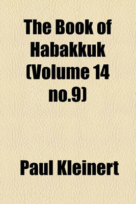 Book cover for The Book of Habakkuk (Volume 14 No.9)