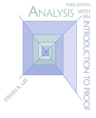 Book cover for Analysis with an Introduction to Proof