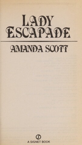Cover of Scott Amanda : Lady Escapade
