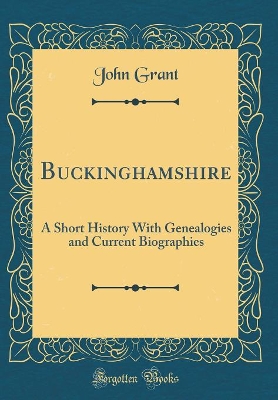 Book cover for Buckinghamshire