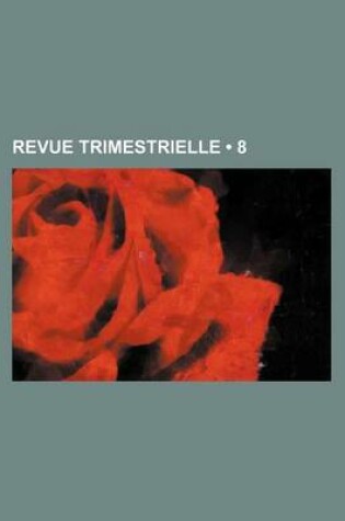 Cover of Revue Trimestrielle (8)