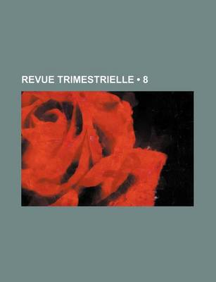 Book cover for Revue Trimestrielle (8)