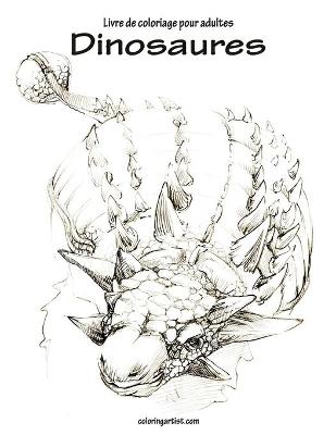 Cover of Livre de coloriage pour adultes Dinosaures 1