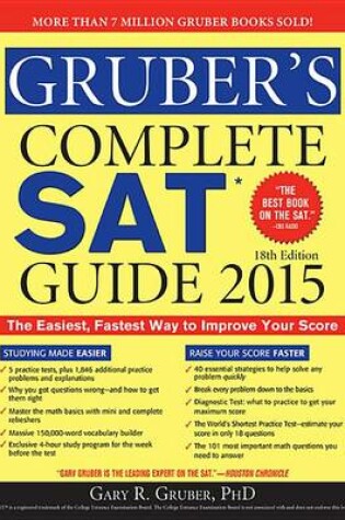 Cover of Gruber's Complete SAT Guide 2015