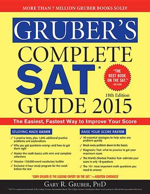 Book cover for Gruber's Complete SAT Guide 2015