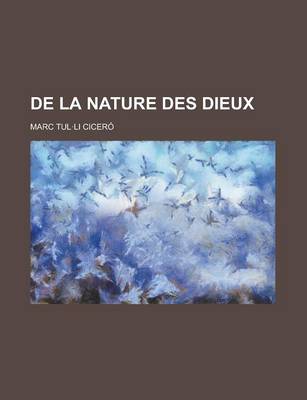 Book cover for de La Nature Des Dieux