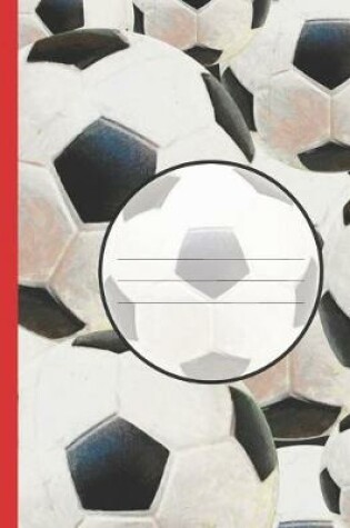 Cover of Fun Soccer Ball player's Composition Blank Line School Notebook