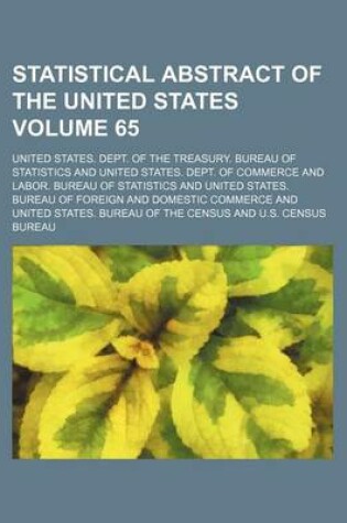 Cover of Statistical Abstract of the United States Volume 65