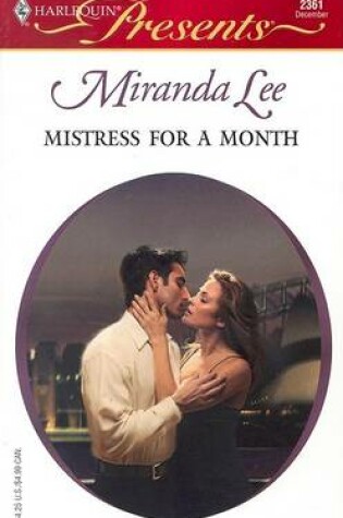 Cover of Mistress for a Month Three Rich Men