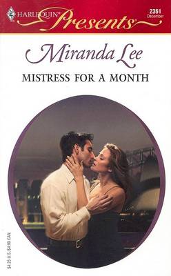 Book cover for Mistress for a Month Three Rich Men