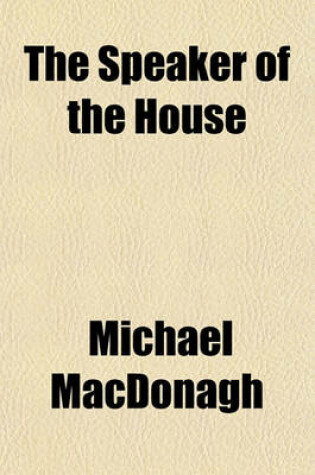 Cover of The Speaker of the House