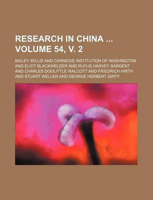 Book cover for Research in China Volume 54, V. 2