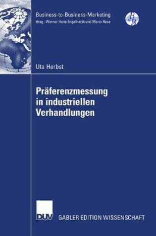 Cover of Präferenzmessung in industriellen Verhandlungen