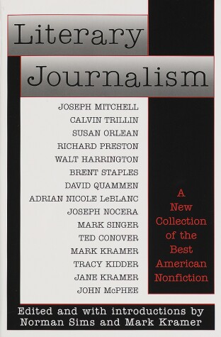 Book cover for Literary Journalism