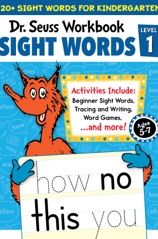 Cover of Dr. Seuss Sight Words Level 1 Workbook