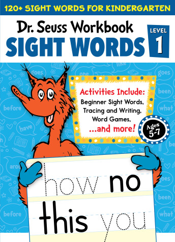 Book cover for Dr. Seuss Sight Words Level 1 Workbook