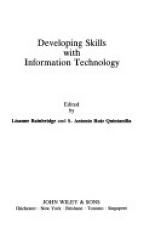 Cover of Developing Skills with Information Technology