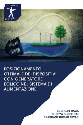 Book cover for Posizionamento ottimale dei dispositivi con generatore eolico nel sistema di alimentazione