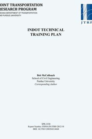 Cover of Indot Technical Training Plan