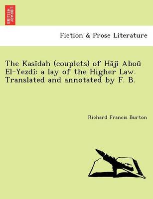 Book cover for The Kasidah (Couplets) of H Ji Abou El-Yezdi