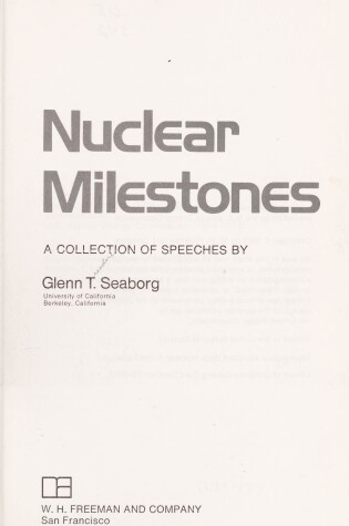 Cover of Nuclear Milestones