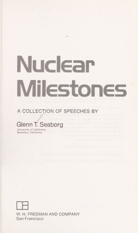 Book cover for Nuclear Milestones