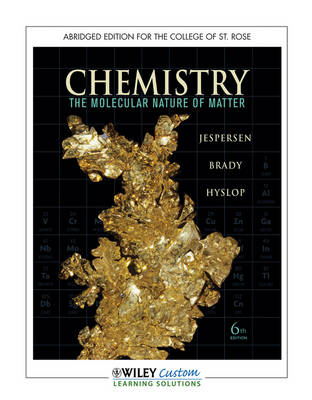 Book cover for Chemistry, Abridged Edition for the College of St. Rose