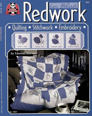 Book cover for Redwork in Blue