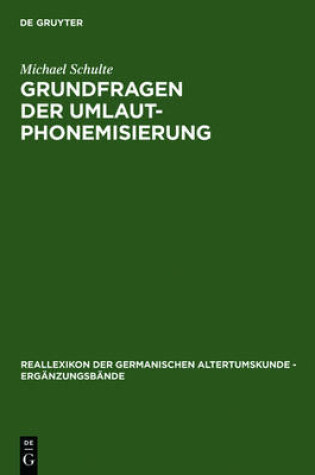 Cover of Grundfragen Der Umlautphonemisierung